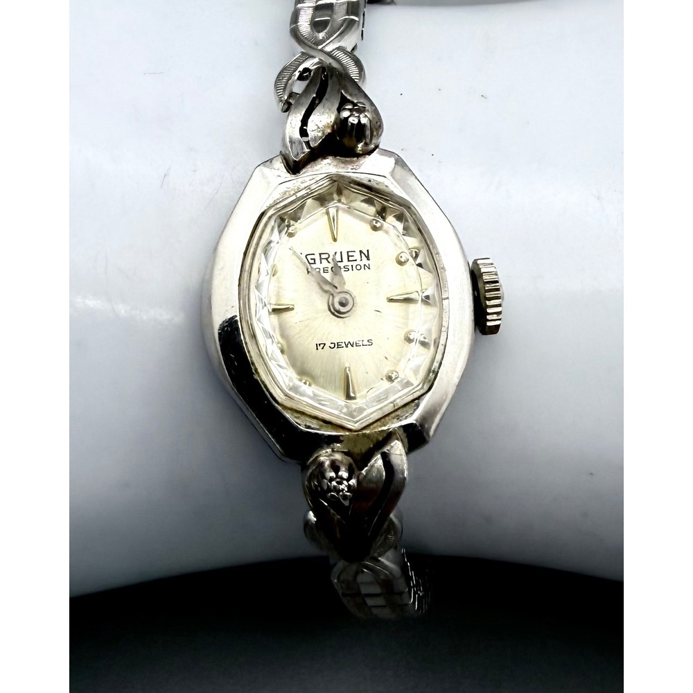 Vintage Gruen Precision 17 Jewel Ladies Manual Wind Watch 10K RGP Speidel